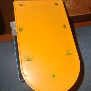 antiguo juguete de hojalata a cuerda perrito cuki