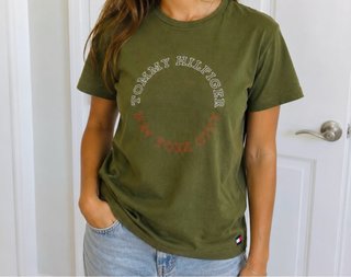 Camiseta Tommy Hilfiger Verde Oliva