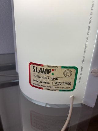 Lampada Slamp Capri Pesci Onde Vintage