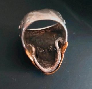 Anello Teschio Argento 925 con Bandana