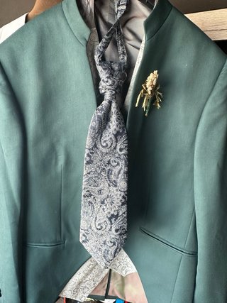 Traje de Novio Boda Verde