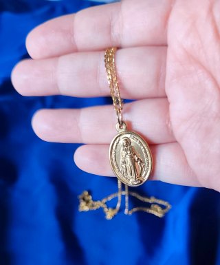 Medalla Virgen Milagrosa Dorado
