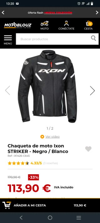 Chaqueta Ixon Moto Talla M