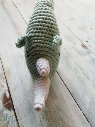 Sonajero a Crochet Rinoceronte Juguete Dentición