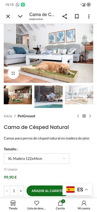 Cama Perros o Gatos Césped Natural Premium XL