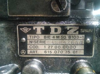 Bomba inyección mercedes 6150707501 mb 100 1045024
