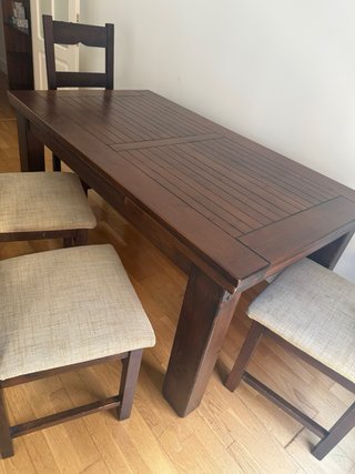 Mesa comedor extensible madera maciza