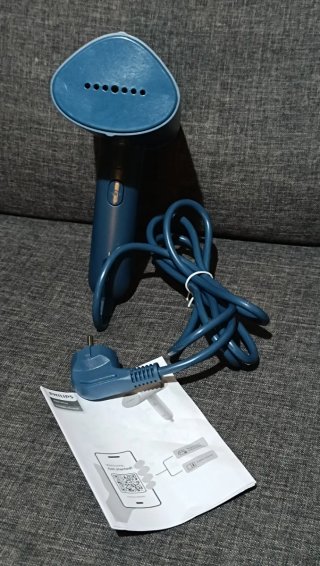 Plancha Vertical Philips Azul