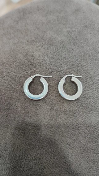 Pendientes Aro Plata Unisex Nuevos