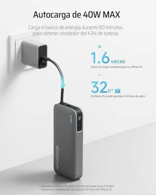 NUEVO CukTech Batería Portátil Bateria externa