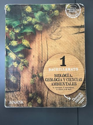 Libro de biología y geología 1 de bachillerato