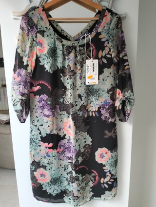 Vestito donna fantasia floreale taglia M