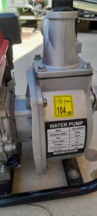 Motobomba de agua Eberth 6,5CV 4T