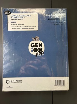 Libro de lengua castellan y literarura 1 de bach