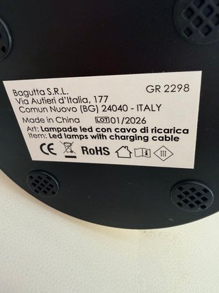 Lampada LED Bagutta oro trasparente