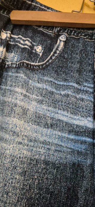 Leggings efecto vaquero azul