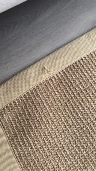 Alfombra de sisal natural, medida: 200x200 Nueva.