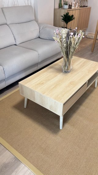 Alfombra de sisal natural, medida: 200x200 Nueva.