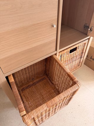 Mueble auxiliar 2 puertas y 2 cestas