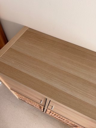 Mueble auxiliar 2 puertas y 2 cestas