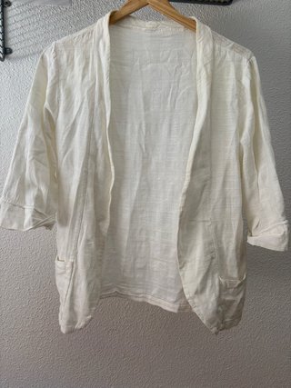 Americana fina verano blanca