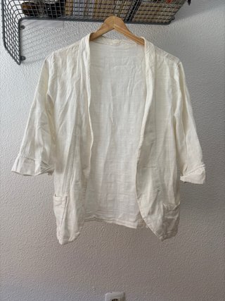 Americana fina verano blanca