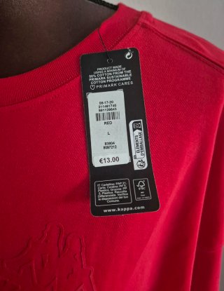 Camiseta Kappa Roja Talla L