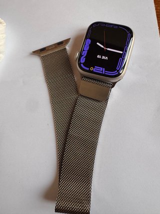 Reloj Apple Watch Serie 7 Oro/Plata
