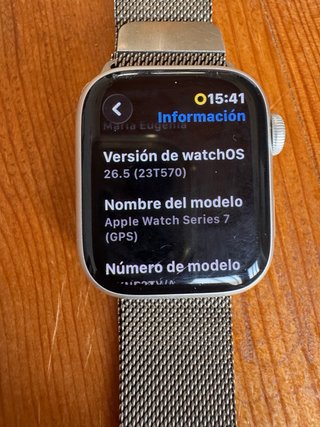 Reloj Apple Watch Serie 7 Oro/Plata