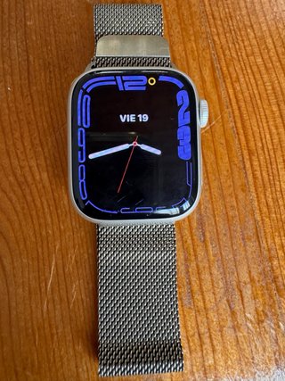 Reloj Apple Watch Serie 7 Oro/Plata