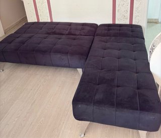 Sofá Cama Esquinero negro