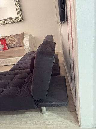 Sofá Cama Esquinero negro
