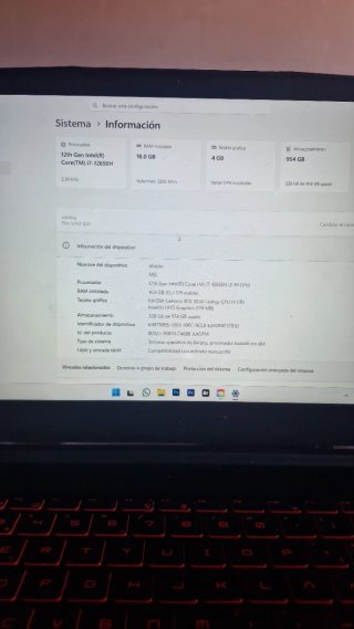 Portátil Gamer MSI Thin GF63 12UC RTX 3050