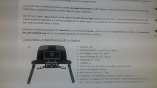 Cinta de correr Livestrong LS12.9T plegable