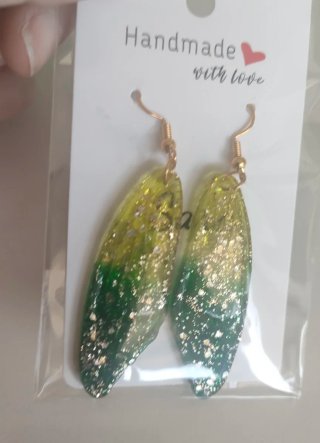 Pendientes artesanales solidarios alas