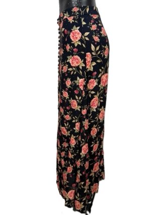Zara Woman S Gonna Midi Floreale Bottoni Vintage