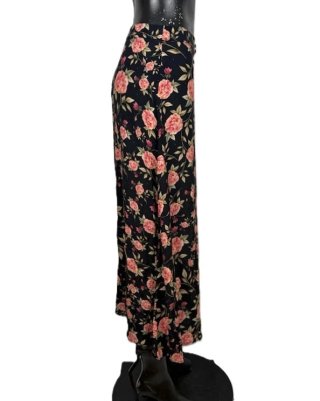 Zara Woman S Gonna Midi Floreale Bottoni Vintage