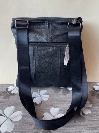 Borsello vera pelle nero