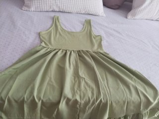Vestido verde mujer sin mangas (Nuevo)