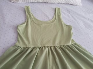 Vestido verde mujer sin mangas (Nuevo)