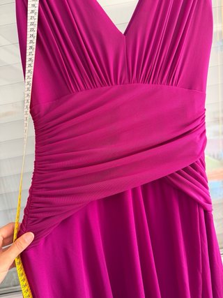 Vestido largo fiesta buganvilla. Colección 2026