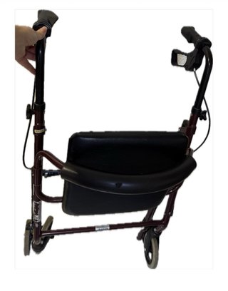 Andador con asiento y ruedas