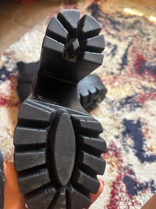 Botines negros plataforma tacón grueso