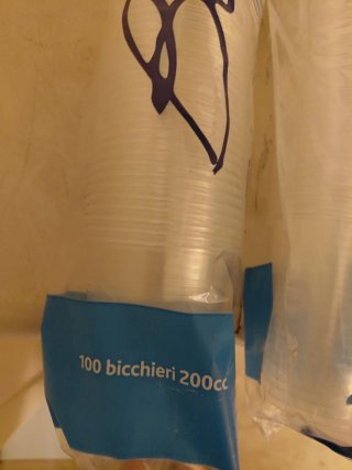 Bicchieri plastica 200 pezzi 200cc