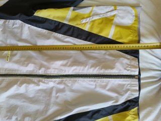 Giacca a vento Reebok vintage grigia e bianche