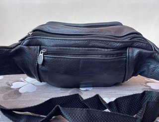 Marsupio vera pelle nero