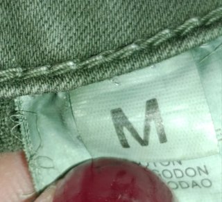 Pantalón skinny verde oliva talla M