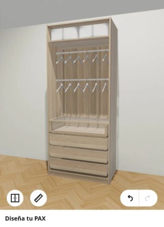 Armario PAX IKEA 100x58x236cm