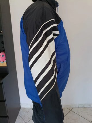Giacca a vento Puma vintage blu e nera