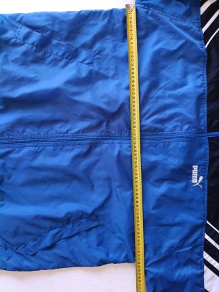 Giacca a vento Puma vintage blu e nera